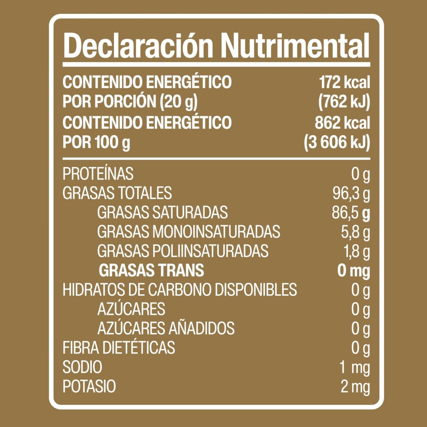Aceite de coco